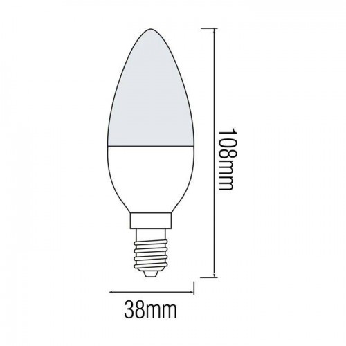 Світлодіодна лампа свічка 8W 3000K E14 800Lm 175-250V ULTRA-8 (001-003-0008-020) Horoz Electric