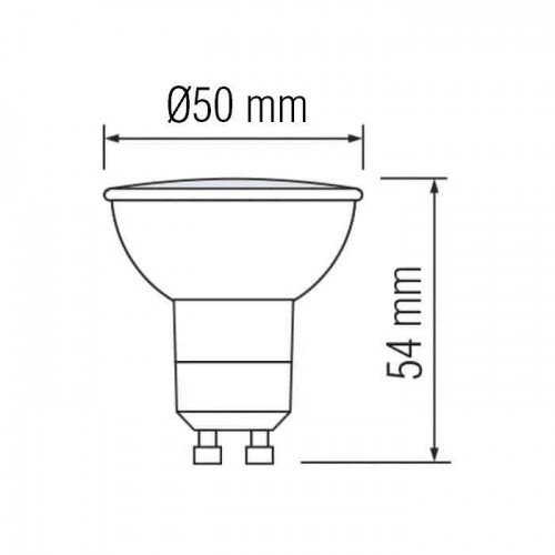 Світлодіодна лампа MR16 10W 3000K GU10 800Lm 175-250V PLUS-10 (001-002-0010-021) Horoz Electric