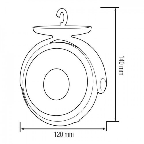 Ліхтар акумуляторний світлодіодний 10W 330Lm 220-240V 120х140мм. настільний білий VOLLER (084-033-0010-010) Horoz Electric