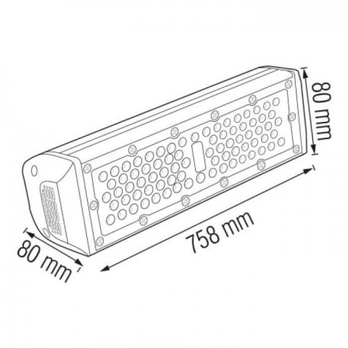 Світильник підвісний вологозахищений LED 150W 6400K 13950Lm 100-265V IP65 80x758мм. чорний ZEUGMA-150 (063-005-0150-010) Horoz Electric