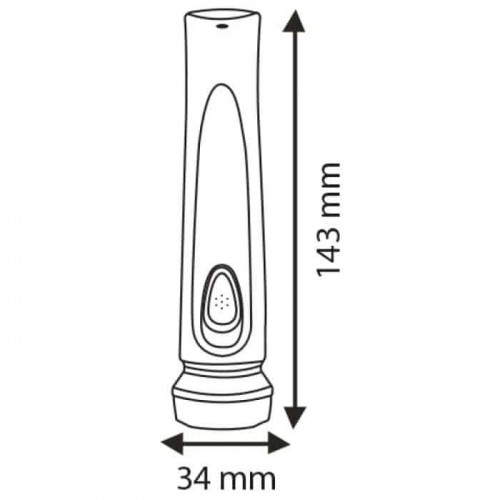 Ліхтар акумуляторний світлодіодний 1W 30-54Lm 220-240V IP20 34х143мм. ручний оранжевий ZOLA (084-038-0001-010) Horoz Electric