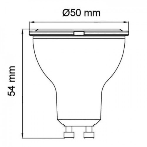 Світлодіодна лампа MR16 8W 6400K GU10 740Lm 175-250V CONVEX-8 (001-064-0008-010) Horoz Electric