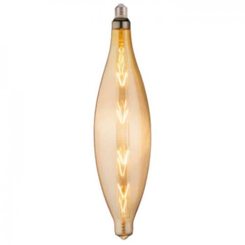 Світлодіодна лампа філамент 8W 2200K E27 620Lm 220-240V янтарна 460мм ELLIPTIC-XL (001-054-0008-110) Horoz Electric