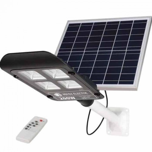 Світильник вуличний світлодіодний на сонячній панелі LED 100W 6400K 1300Lm чорний LAGUNA-100 (074-006-0100-020) Horoz Electric