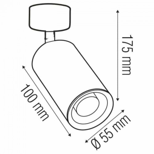 Світильник спот MR16 GU10 220-240V білий LOZAN (116-001-0001-010) Horoz Electric