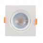 Світильник вбудований світлодіодний 5W 6400K 400Lm 100-240V 91мм білий квадратний MAYA-5 (016-054-0005-010) Horoz Electric