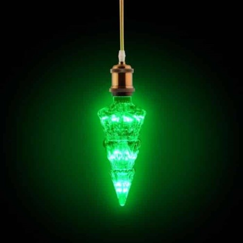 Світлодіодна лампа декоративна 2W Е27 187Lm 220-240V зелена PINE (001-059-0002-040) Horoz Electric