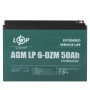 Тяговий акумулятор AGM 12 В 50 Аг (10063) LogicPower