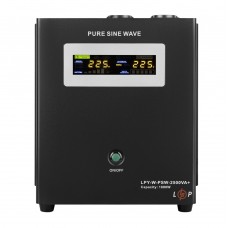 ДБЖ з правильною синусоїдою під акумулятор 24 В 1,8 кВт LCD-екран (10342) LogicPower