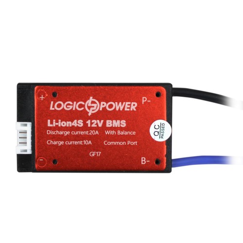 BMS плата 4S Li-ion 12 В Dis 20 А Ch 10 А (14923) LogicPower