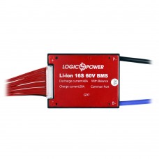 BMS плата 16S Li-ion 60 В Dis 40 А Ch 20 А (14926) LogicPower