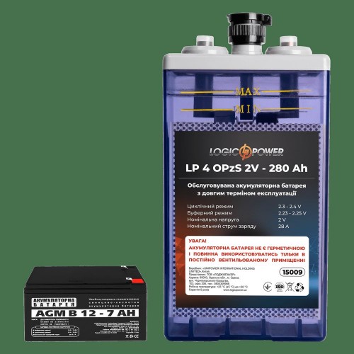 Акумуляторна батарея 40OPzS 2 В 280 Аг (15009) LogicPower