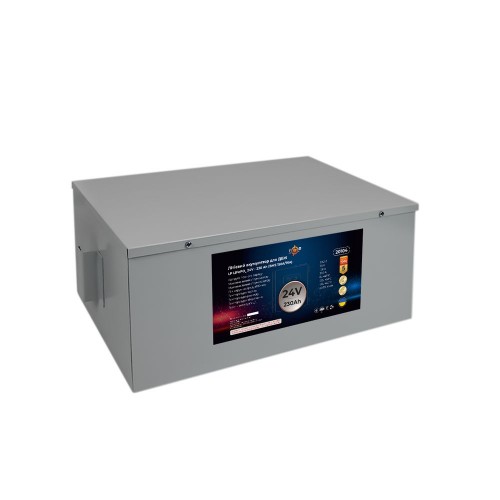 LiFePO4 акумулятор 24 В 230 Аг (BMS 150/75 А) метал для ДБЖ (20104) LogicPower