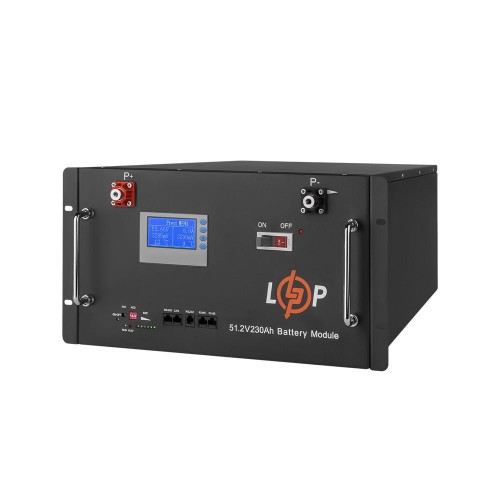 LiFePO4 акумулятор 48 В 230 Аг (Smart BMS 200 А) с LCD RM (20331) LogicPower