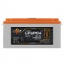 LiFePO4 акумулятор з LCD дисплеєм 12 В 202 Аг (BMS 100/50 А) пластик для ДБЖ (20894) LogicPower