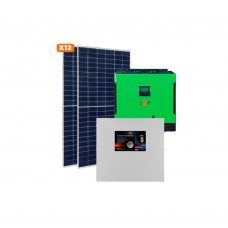 Сонячна електростанція 5,5 кВт LiFePO4 АКБ 48 В 140 Аг 10 панелей по 450 Вт серія Преміум (21150) LogicPower