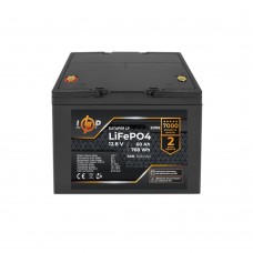 LiFePO4 акумулятор 12 В 60 Аг (BMS 80/40 А) пластик для ДБЖ (22092) LogicPower