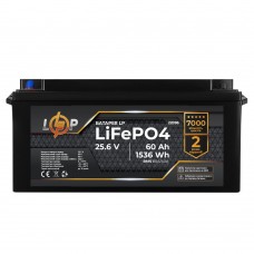 LiFePO4 акумулятор 24 В 60 Аг (BMS 80/40 А) пластик для ДБЖ (22096) LogicPower