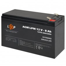 Акумулятор AGM 12 В 8 Аг (3865) LogicPower