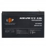 Акумулятор AGM 12 В 8 Аг (3865) LogicPower