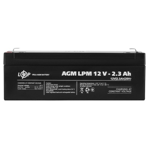 Акумулятор AGM 12 В 2,3 Аг (4132) LogicPower