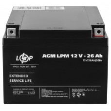 Акумулятор AGM 12 В 26 Аг (4134) LogicPower