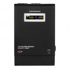 ДБЖ з правильною синусоїдою під акумулятор 48 В 3,5 кВт LCD-екран (4148) LogicPower