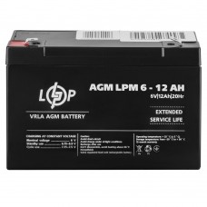 Акумулятор AGM 6 В 12 Аг (4159) LogicPower