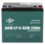 Тяговий акумулятор AGM 12 В 20 Аг (5438) LogicPower