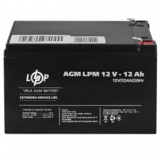 Акумулятор AGM 12 В 12 Аг (6550) LogicPower